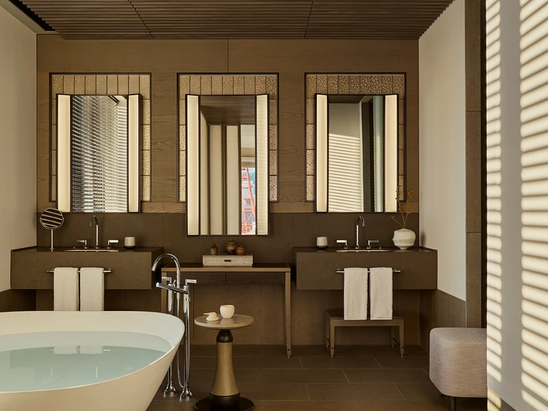 「Corner Suite」的浴室空間。 「Corner Suite」的浴室空間。