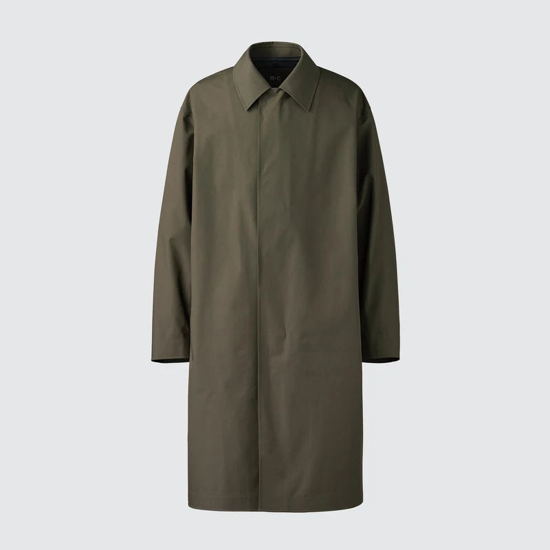 BLOCKTECH防風雨單排釦大衣,NT$3990。