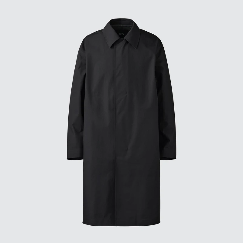 BLOCKTECH防風雨單排釦大衣,NT$3990。