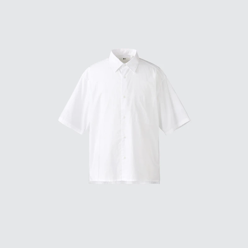 府綢寬版襯衫,NT$990。