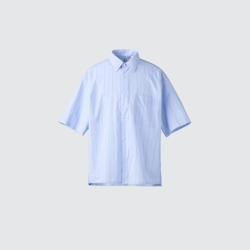 府綢寬版襯衫,NT$990。