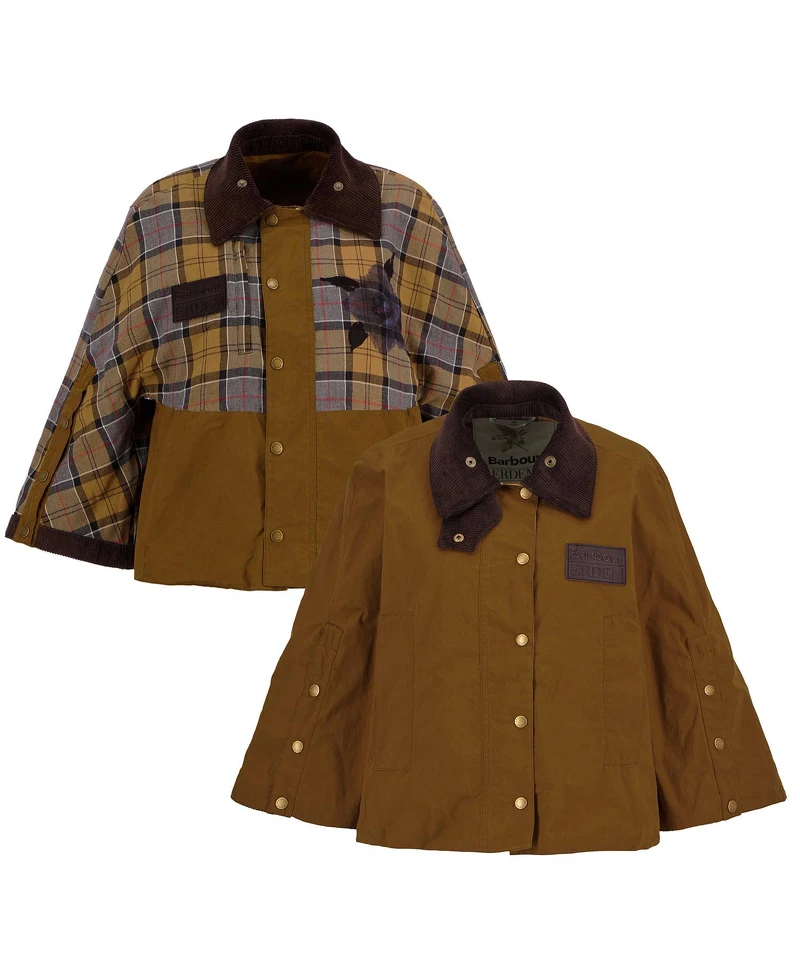 4. Barbour x ERDEM Clover雙面斗篷 售價27,000元 (沙色)