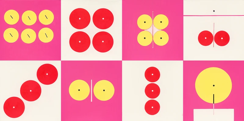 抽象2023-017|100x100cm(x8)|油彩、畫布|2023|采泥藝術提供 抽象2023-017|100x100cm(x8)|油彩、畫布|2023|采泥藝術提供