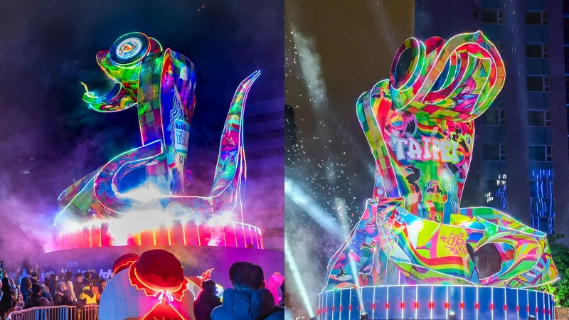 2025台北燈節13公尺主燈「福蛇豆豆」 2025台北燈節13公尺主燈「福蛇豆豆」
