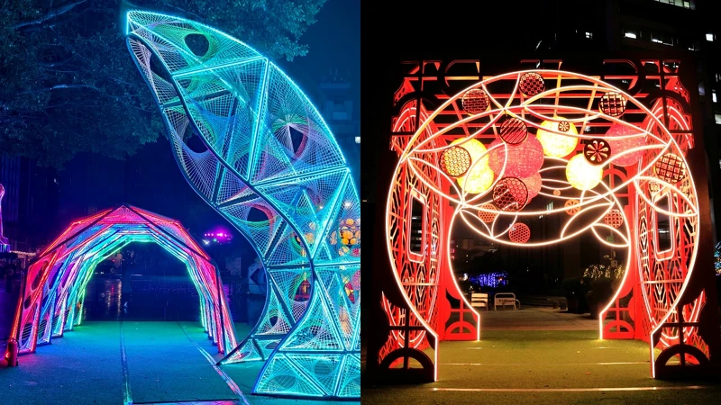 2025台北燈節西門展區:翹首以盼、喜臨門 2025台北燈節西門展區:翹首以盼、喜臨門