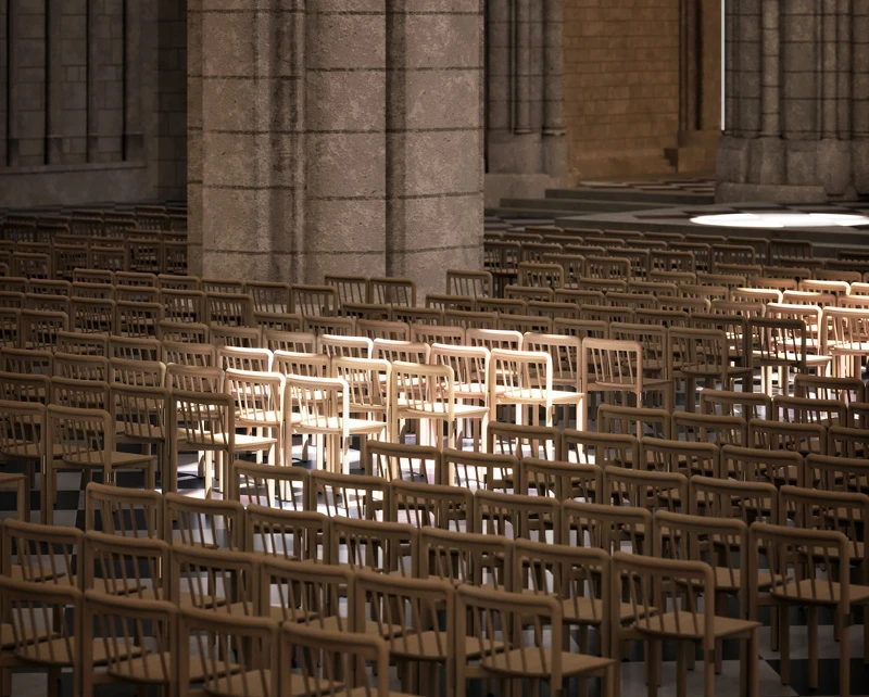 巴黎聖母院禮拜椅。