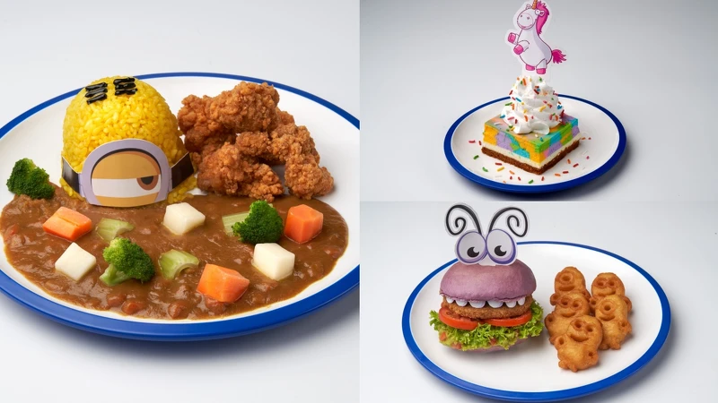 新加坡環球影城「小小兵樂園」餐廳提供唐揚雞咖哩