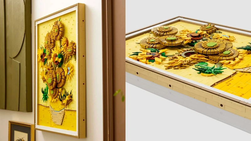 樂高Lego文森·梵谷-向日葵細節 樂高Lego文森·梵谷-向日葵細節