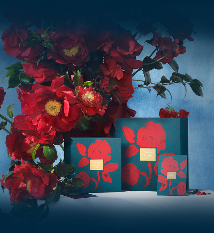 Atelier Cologne歐瓏情人節限定禮盒包裝形象圖。 Atelier Cologne歐瓏情人節限定禮盒包裝形象圖。