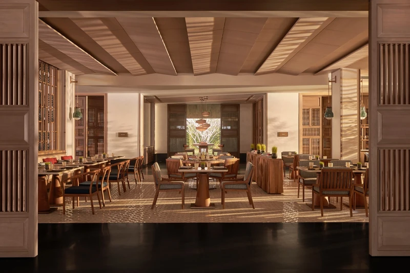 亞洲料理餐廳「Rice Market」。 亞洲料理餐廳「Rice Market」。