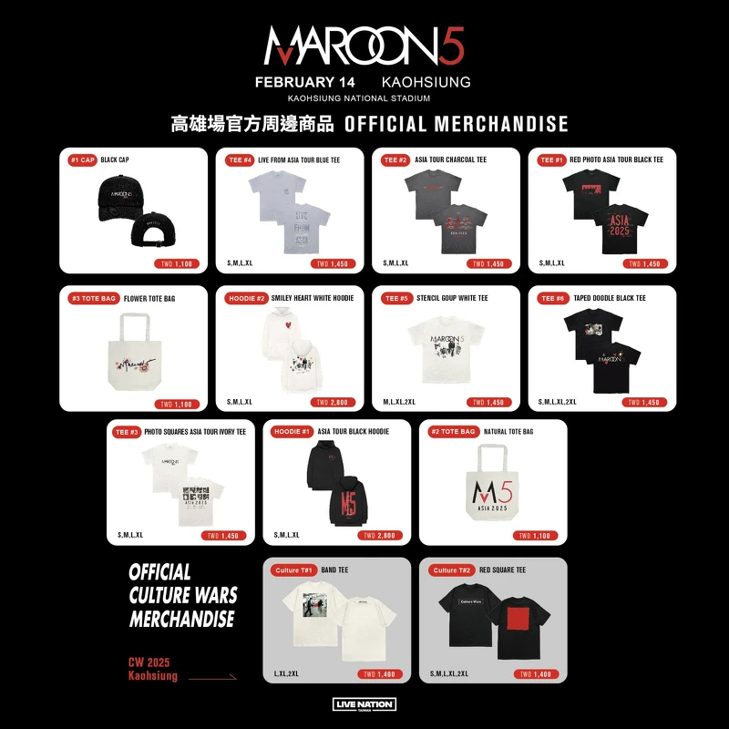 Photo / Live Nation Taiwan 理想國 Photo / Live Nation Taiwan 理想國