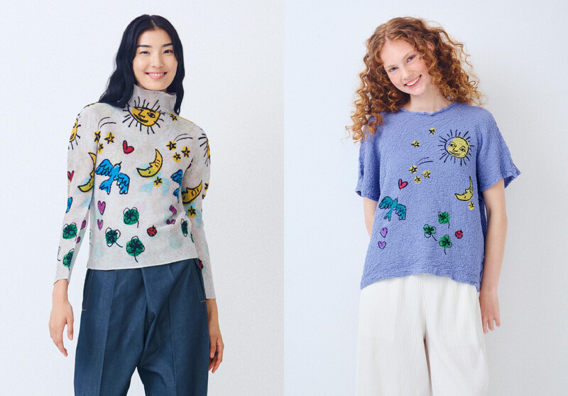 (左)GOOD DAY EVERYDAY高領長袖上衣、(右)GOOD DAY EVERYDAY PRINT CAULIFLOWER圓領短袖上衣。 (左)GOOD DAY EVERYDAY高領長袖上衣、(右)GOOD DAY EVERYDAY PRINT CAULIFLOWER圓領短袖上衣。