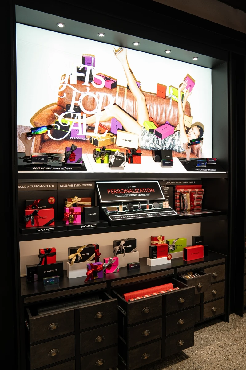 禮物概念牆面。 禮物概念牆面。