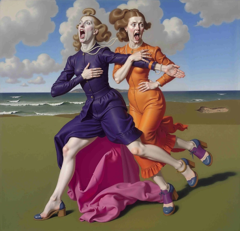 馮.沃爾夫作品〈The Runners〉(藝術家提供) 馮.沃爾夫作品〈The Runners〉(藝術家提供)