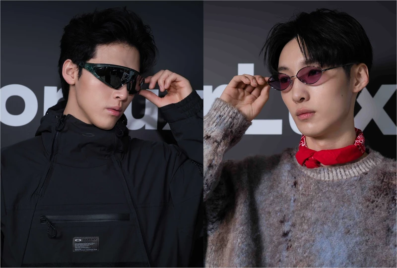 Oakley推薦鏡款#OO9490 949003建議售價$13450、Ray-Ban推薦鏡款#RB3757 00469建議售價$6050。