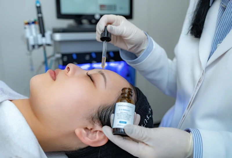 修麗可P-TIOX超胜肽抗皺極光精華使用情境圖。 修麗可P-TIOX超胜肽抗皺極光精華使用情境圖。