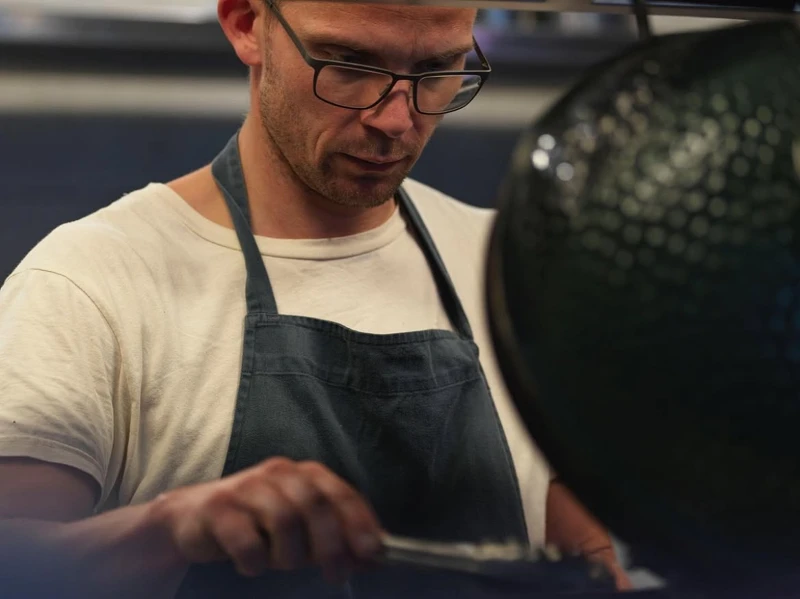 主廚 Thomas Frebel。 主廚 Thomas Frebel。