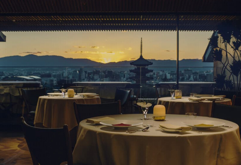 餐廳可遠眺京都八坂塔的極上美景。 餐廳可遠眺京都八坂塔的極上美景。