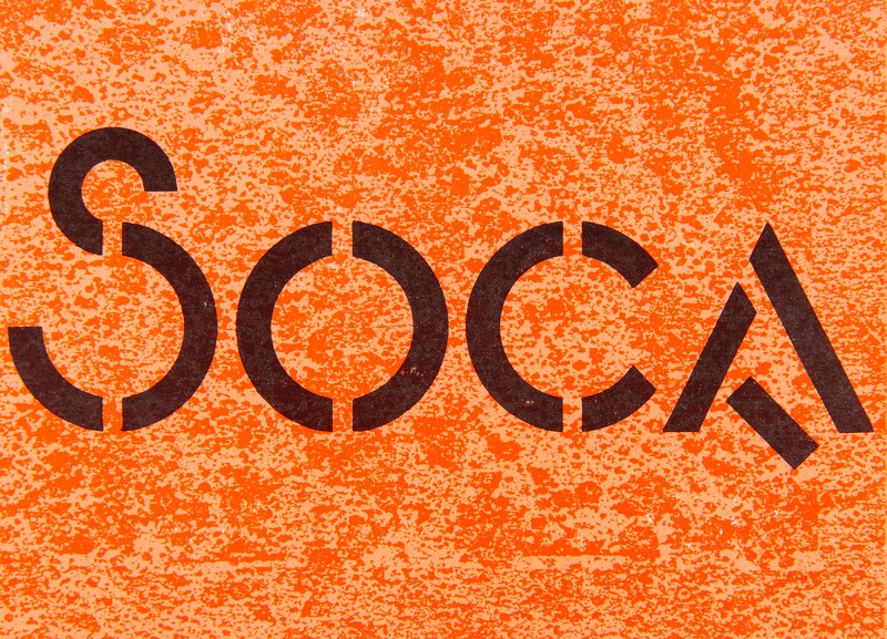 由莊普設計的SOCA開幕展「環境．裝置．錄影」文宣。