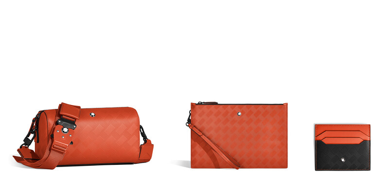 MONTBLANC 142迷你收納包(NT$42,000)、142收納包(NT$22,900)及6卡式卡夾(NT$7,600)。