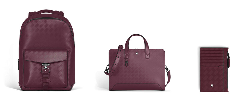 MONTBLANC Extreme3.0系列後背包(NT$61,100)、公文包(NT$51,500)、及8卡式卡夾(NT$10,700)。