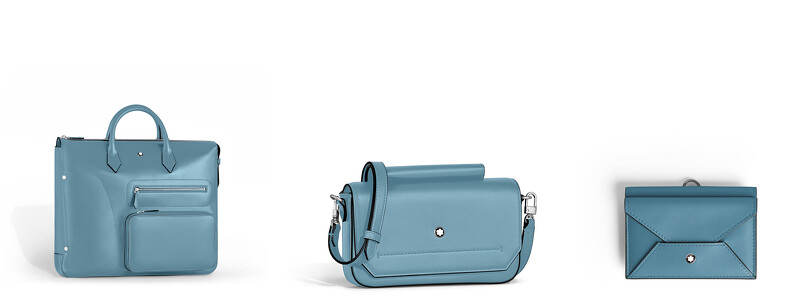 MONTBLANC Soft系列24/7手提包(NT$72,500)、迷你包(NT$42,000)及4卡式卡夾(NT$13,000)。