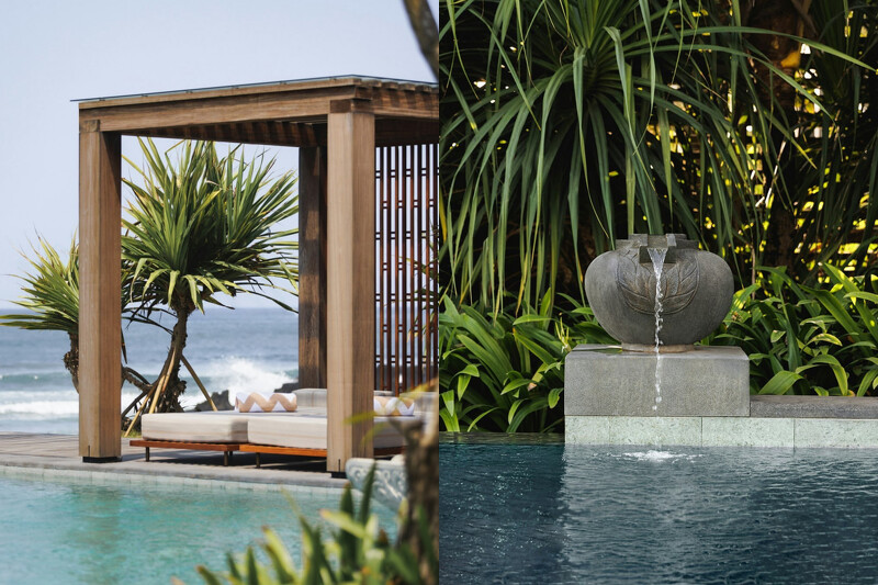 酒店隨處可見的私人涼亭(Cabana)。 酒店隨處可見的私人涼亭(Cabana)。