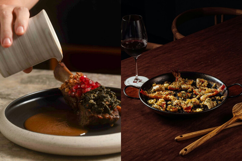 Sazón 提供道地的西班牙料理。 Sazón 提供道地的西班牙料理。