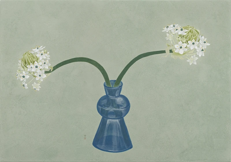 葉采薇 分歧, 2023 紙本膠彩 44.5 x 63.5 cm 葉采薇 分歧, 2023 紙本膠彩 44.5 x 63.5 cm