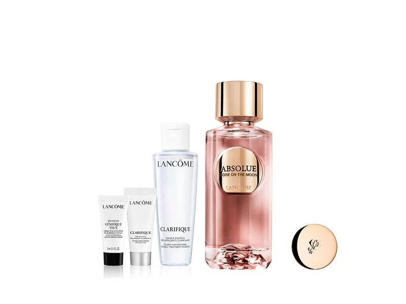 遠百花蓮Lancôme蘭蔻絕對完美玫瑰組,內含絕對完美玫瑰臻萃淡香精月影玫瑰100ml、超極光活粹晶露50ml、超極光淨亮淡斑激萃5ml、超極限肌因亮眼精粹霜3ml價值13,471元、特價10,900元。 遠百花蓮Lancôme蘭蔻絕對完美玫瑰組,內含絕對完美玫瑰臻萃淡香精月影玫瑰100ml、超極光活粹晶露50ml、超極光淨亮淡斑激萃5ml、超極限肌因亮眼精粹霜3ml價值13,471元、特價10,900元。
