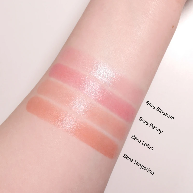 Bobbi Brown晶鑽極嫩潤色護唇膏2025全新限量4色手部試色。4色皆為NT1,300。