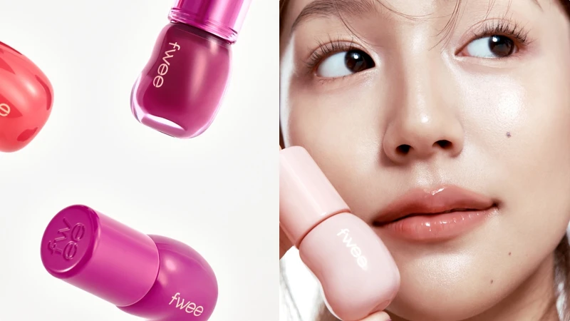 fwee 3D透明水晶唇彩情境圖。 fwee 3D透明水晶唇彩情境圖。