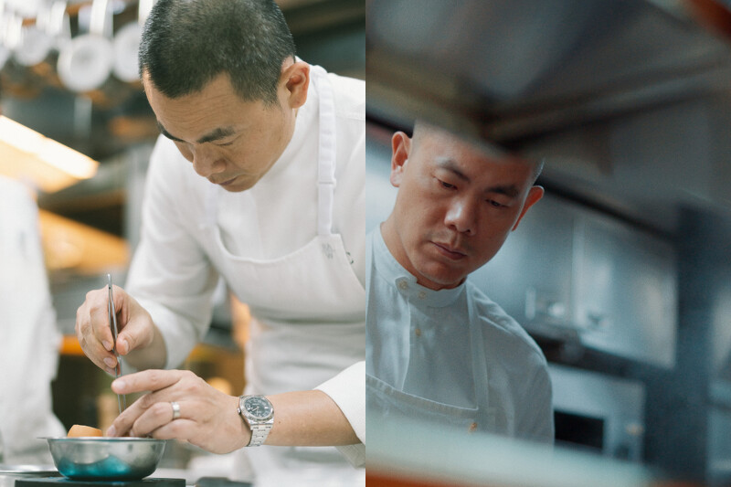 主廚在21年前就曾在列車上服務。 主廚在21年前就曾在列車上服務。