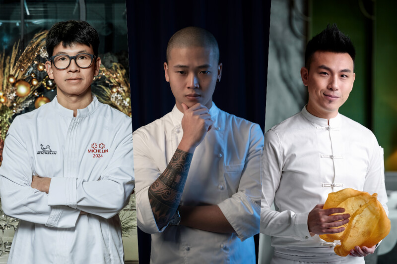 Chef André f認為這三位主廚都不斷地在亞洲料理界持續突破界限。 Chef André f認為這三位主廚都不斷地在亞洲料理界持續突破界限。