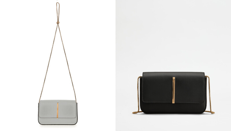 BARRETTA灰色翻蓋鏈帶包、黑色翻蓋鏈帶包,各NT36,900。 BARRETTA灰色翻蓋鏈帶包、黑色翻蓋鏈帶包,各NT36,900。