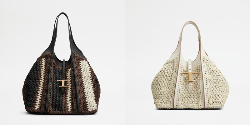 T TIMELESS拼色中型拉菲草托特包,NT125,000、白色拉菲草托特包,NT100,500。 T TIMELESS拼色中型拉菲草托特包,NT125,000、白色拉菲草托特包,NT100,500。