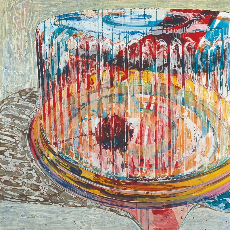 王亮尹《最後的願望》,2013,壓克力顏料、畫布,160 x 160公分。臺北市立美術館典藏。 王亮尹《最後的願望》,2013,壓克力顏料、畫布,160 x 160公分。臺北市立美術館典藏。