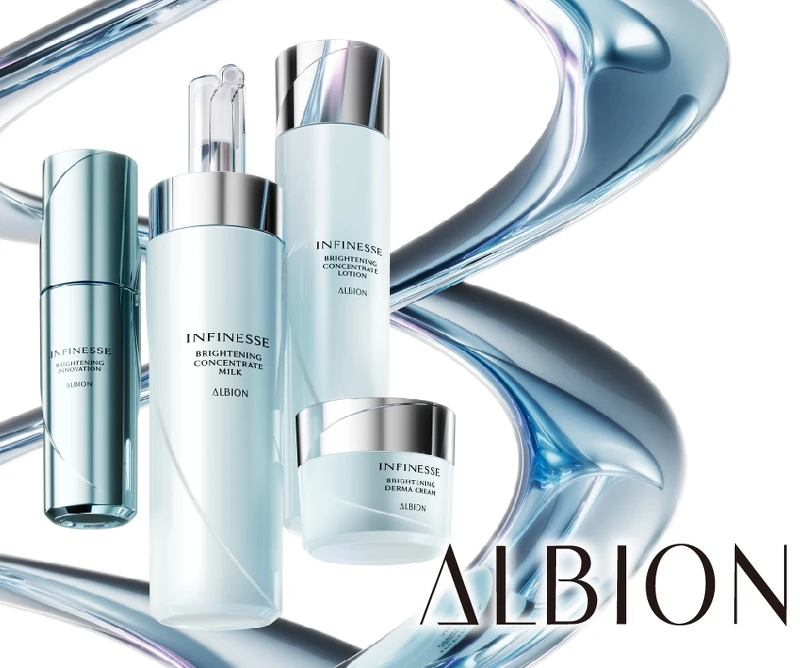 ALBION賦活緊緻亮白系列形象圖。