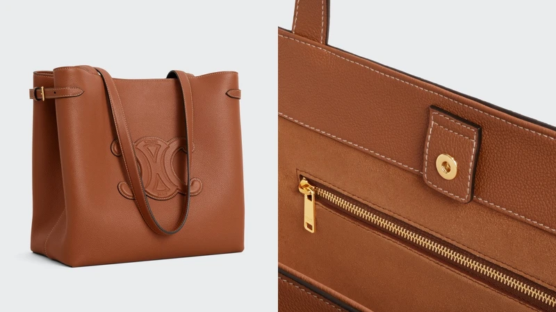 CABAS ANAÏS TRIOMPHE粒面牛皮革中號手袋 NT110,000 CABAS ANAÏS TRIOMPHE粒面牛皮革中號手袋 NT110,000