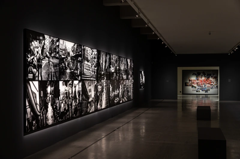 森山大道展出現場，臺北市立美術館提供