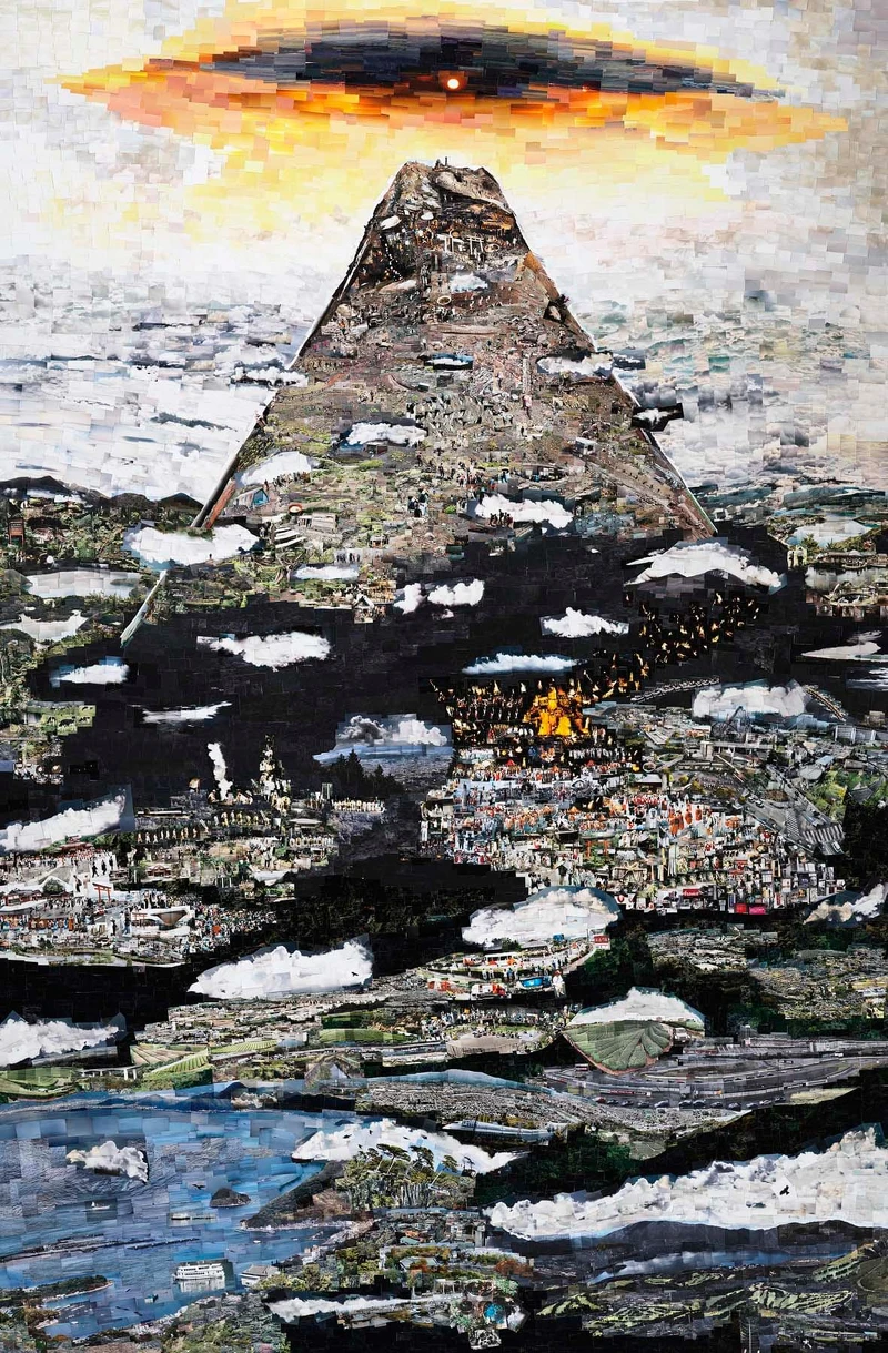 西野壯平，《山線，富士》，2021，噴墨輸出、相紙，227公分×152.3公分。圖像由藝術家及倫敦Michael Hoppen畫廊提供。