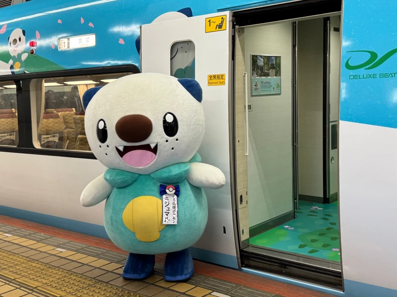 從大阪難波站搭上水水獺Liner彩繪列車,直奔賢島的美麗海景。 從大阪難波站搭上水水獺Liner彩繪列車,直奔賢島的美麗海景。