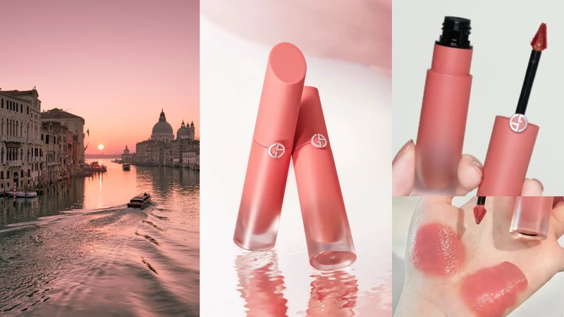 圖片來源: 小紅書 | 奢華絲緞訂製水唇釉 威尼斯日出限定版|定價1,600元 圖片來源: 小紅書 | 奢華絲緞訂製水唇釉 威尼斯日出限定版|定價1,600元