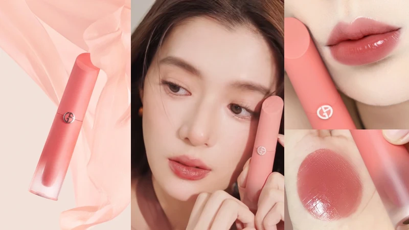 圖片來源: 小紅書 | 奢華絲緞訂製水唇釉 威尼斯日出限定版 #19黎明粉棕|定價1,600元 圖片來源: 小紅書 | 奢華絲緞訂製水唇釉 威尼斯日出限定版 #19黎明粉棕|定價1,600元