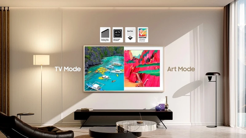 The Frame美學電視系列能切換電視或藝術模式 The Frame美學電視系列能切換電視或藝術模式