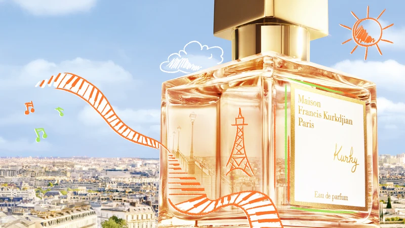 Maison Francis Kurkdjain Kurky柯奇淡香精主視覺。 Maison Francis Kurkdjain Kurky柯奇淡香精主視覺。