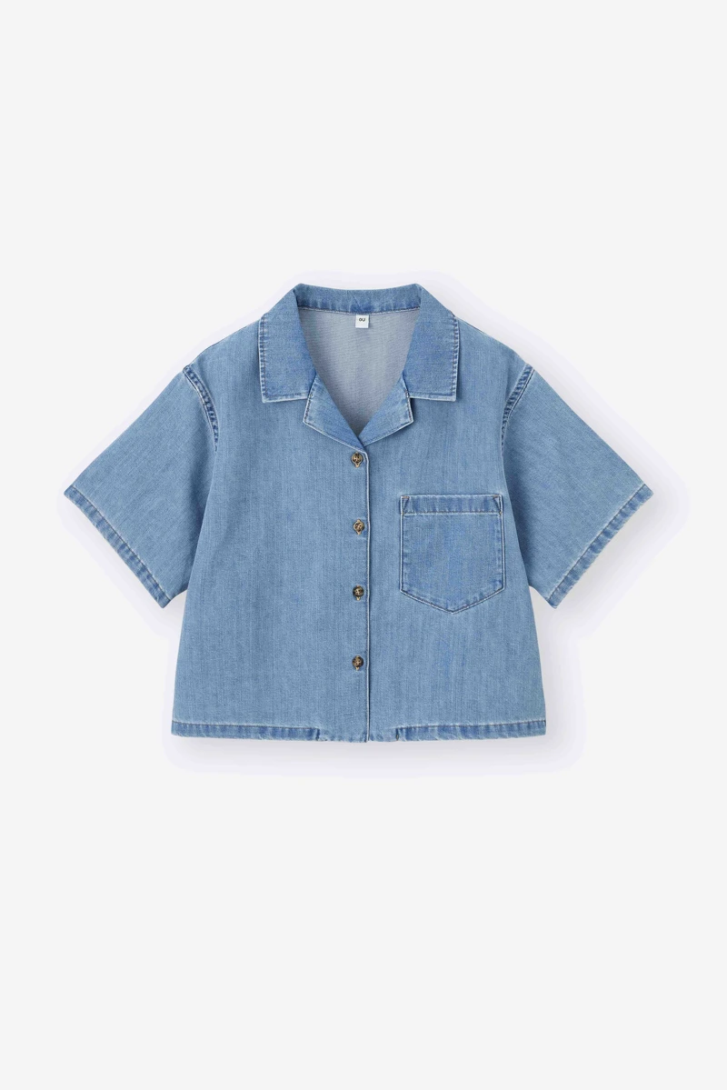 女裝輕型牛仔開領襯衫_售價790 女裝輕型牛仔開領襯衫_售價790