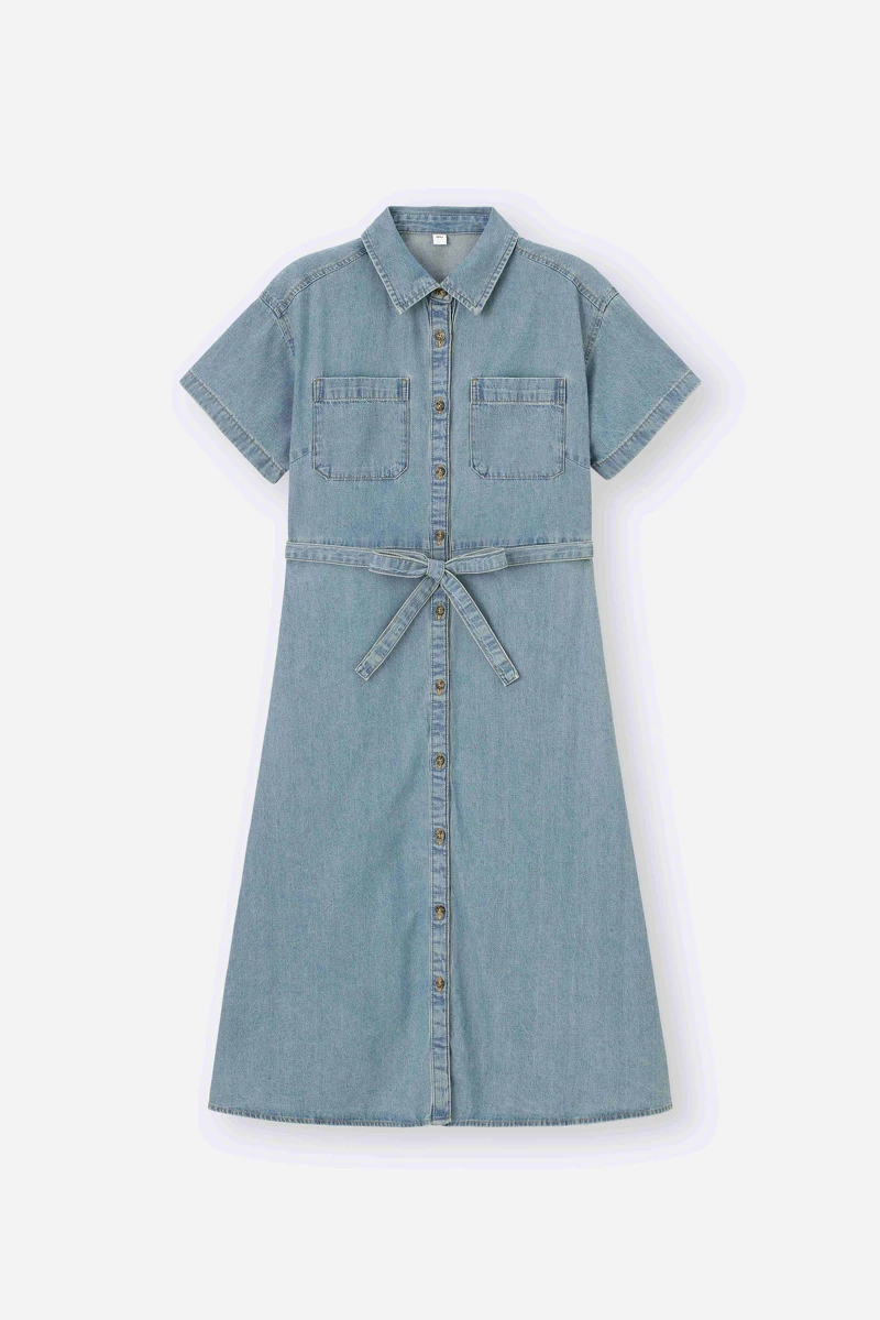 女裝輕型牛仔工作襯衫洋裝_售價990 女裝輕型牛仔工作襯衫洋裝_售價990