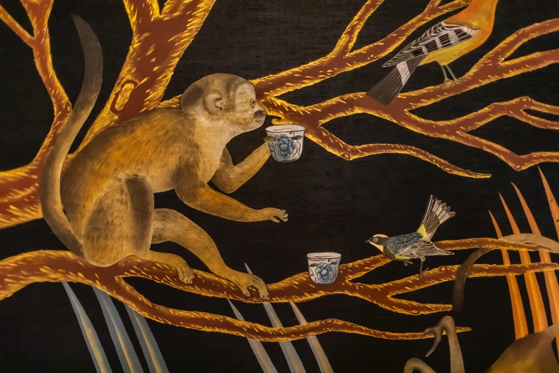 就連裝飾的壁紙也都十分精緻且帶有故事。 就連裝飾的壁紙也都十分精緻且帶有故事。