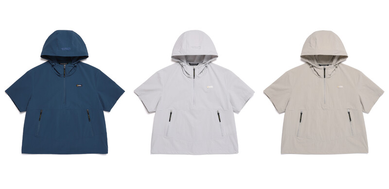 國家地理服飾男女同款 ADELIE 輕量平織 ANORAK 半開拉鍊短袖連帽上衣(共瑪瑙灰、銀灰、藍、炭黑四色),NT5,280。 國家地理服飾男女同款 ADELIE 輕量平織 ANORAK 半開拉鍊短袖連帽上衣(共瑪瑙灰、銀灰、藍、炭黑四色),NT5,280。